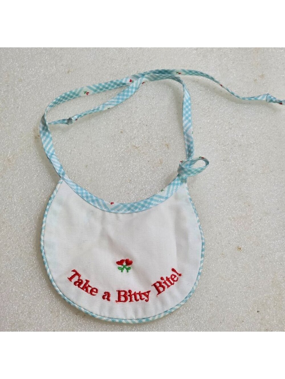 Pleasant Company Bitty Baby Take a Bitty Bite Bib 1995 Vintage American Girl Toy